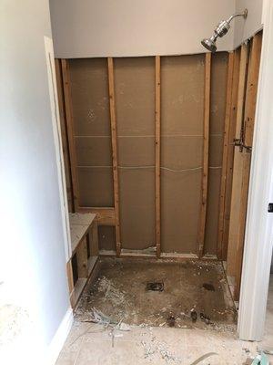 Demolition of bathroom