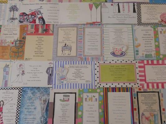 Examples of custom invitations