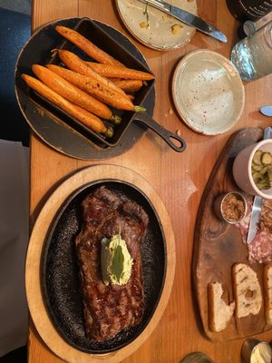 Instead of fries, grilled Carrots with their delicious Steak dinner! We Highly recommend.