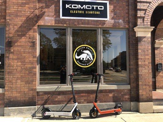 KOMOTO Electric Scooters Store Front 300 State st Oshkosh, WI