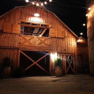 Front of barn