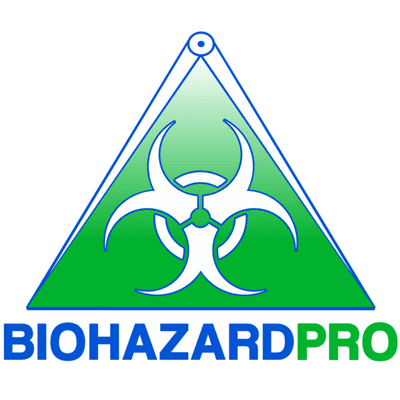 Biohazard PRO logo- Company that offers bio cleaning, crime scene clean up, suicide cleaning, odor removal, and pest control services.