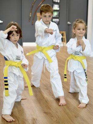 Yellow belt trio