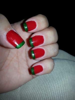 Christmas nail art