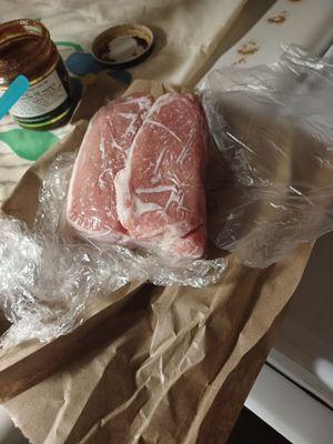 Beatifully wrapped for the freezer