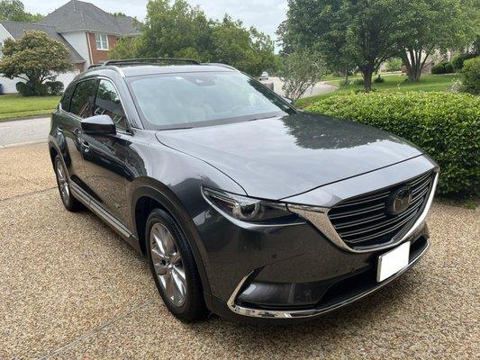 Mazda CX9 Exterior wash and wax. Virginia Beach, VA.