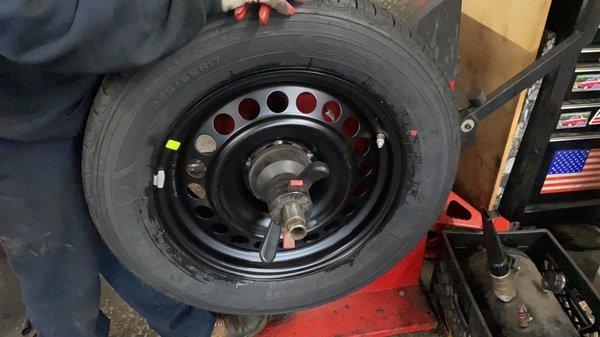 Change New Toyota rim