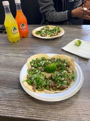 Steak (Asada) tacos all the way