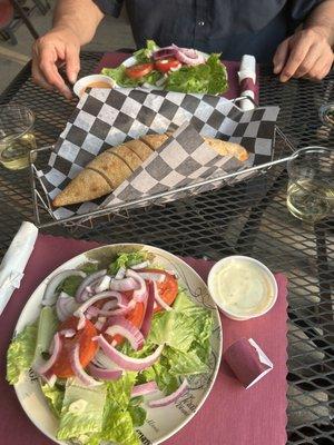 Salads and bread