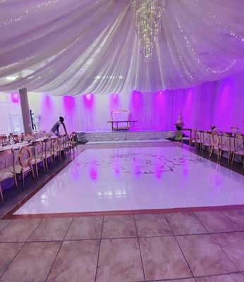 They did a dance floor wraps for my wedding .service was awesome and affordable..