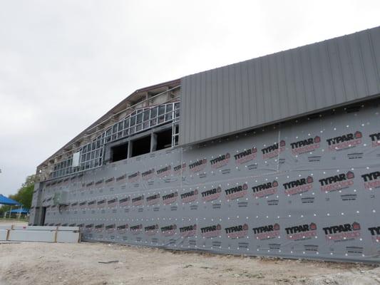 Vapor Barrier of Dittmar Gym in South Austin