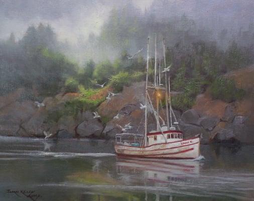 "An Inside Passage" oil painting  by Ivan Kelly