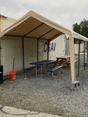 Outdoor eating area