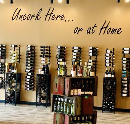 Uncork here or at home