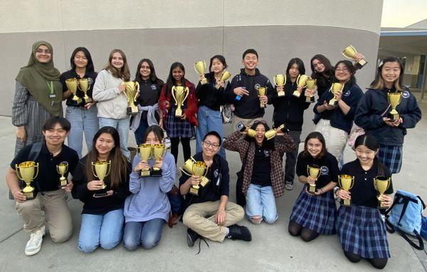 Our debate team competes all over Southern California, and they hold champion status!