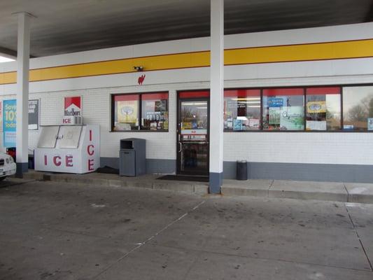 SHELL storefront and entrance.  April 19th 2014.