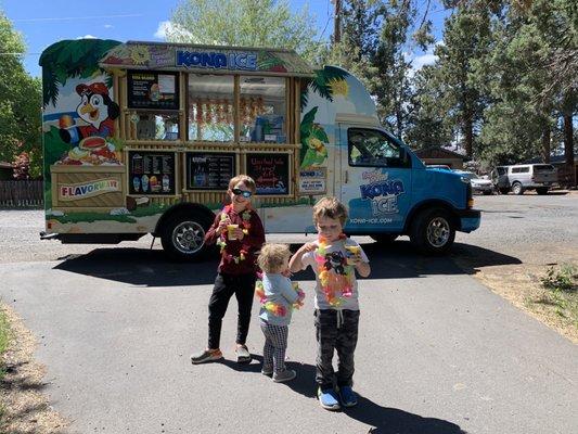 Thanks fir stopping by today! Friendly owner, tasty shaved ice, and the came to our home