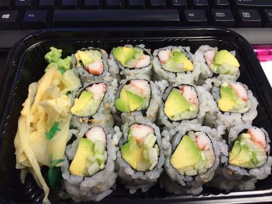 2 roll maki lunch combo- California rolls