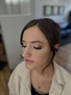 Makeup done by our esthetician Cameran