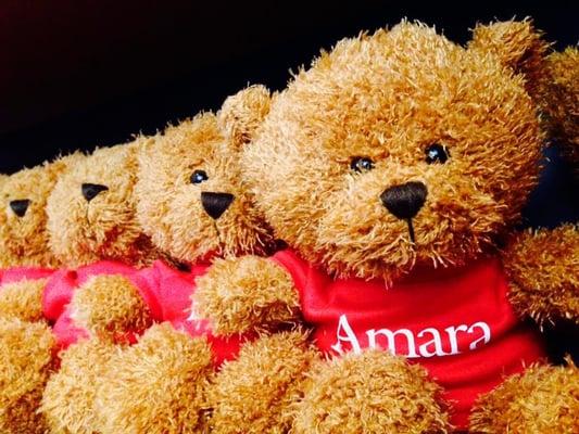 Every kid adopted by an Amara family takes home this adorable teddy.