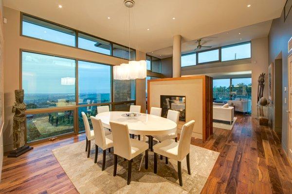 Dining room at night