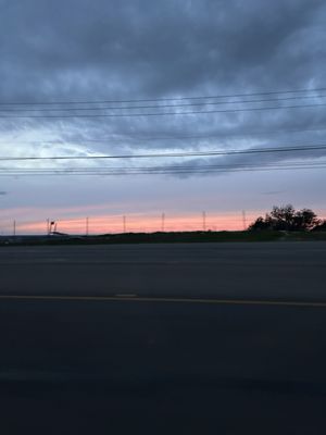 Sunset February 16, 2024 over Lake Travis