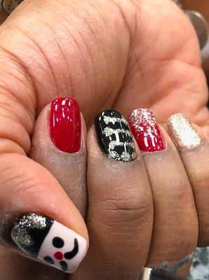 Nutcracker nails by Leah