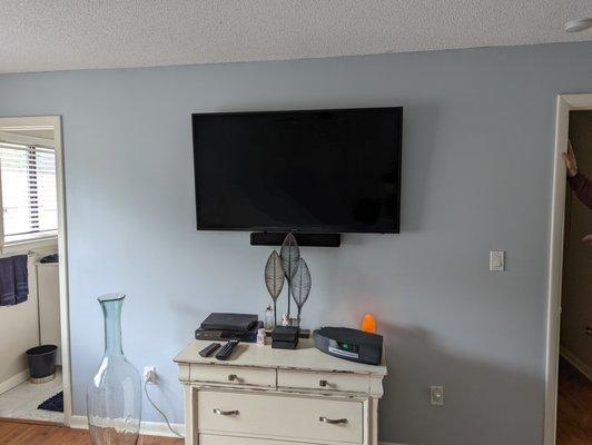 Master Bedroom with soundbar