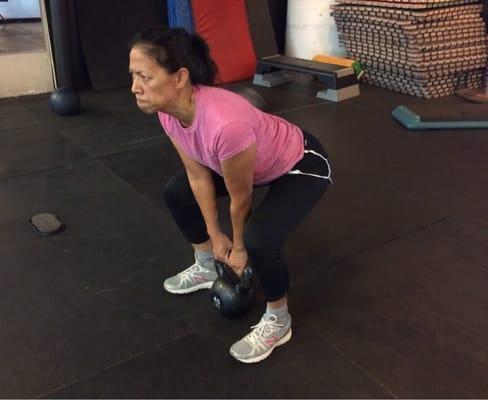 Kb deadlift. Great whole body strengthening exercise