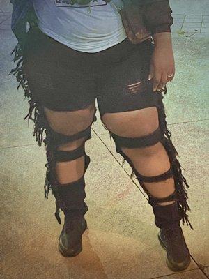 Our ripped jeans are available in plus size website under "cow girl" jeans.