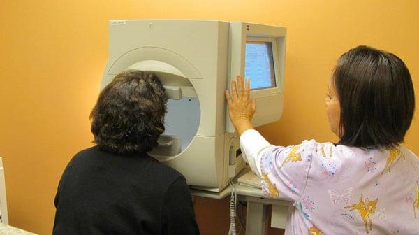 The visual field test helps to measure your side vision and look for glaucoma and other eye conditions.