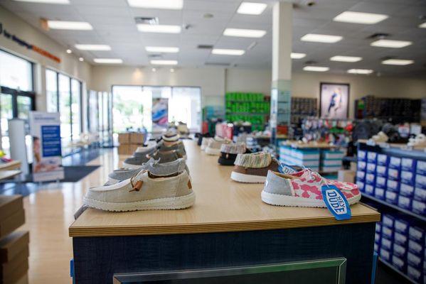 Shot of Popular Brand Section (I.e. Croc Shoe Wall)