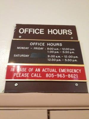 How many years now!? And finally, the  leasing office hours.