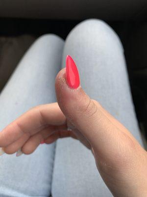 My nail, one day after a fill