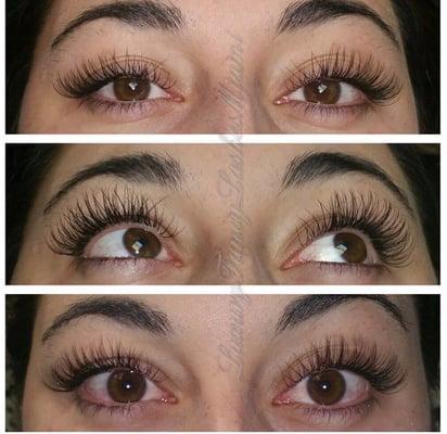 Lashes last up to 4-6 weeks