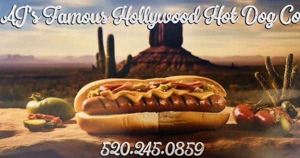 AJ’s famous Hollywood Hot Dogs