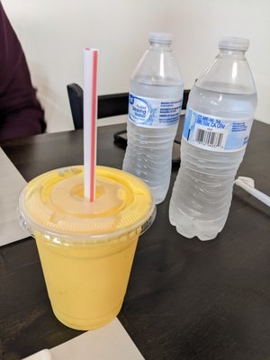 Mango Lassi & Waters