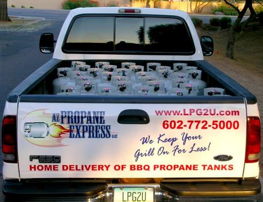 AZ Propane Express, LLC, Providing propane tank exchange service to your door and taking the pain out of tank exchange.