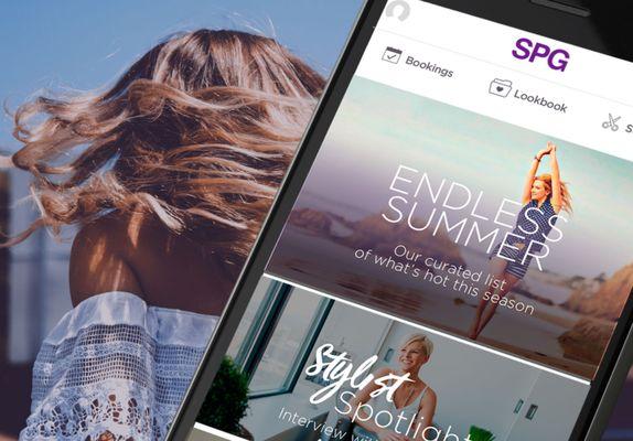 SPG Stylist and Beauty Mobile App.