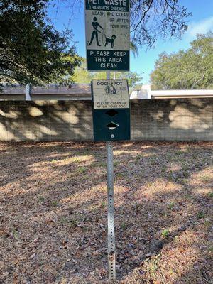 Dog friendly neighborhood with no pet waste disposal. They rusted and were disposed up and never replaced.