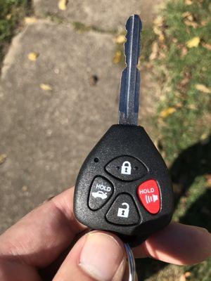 New key and replaced parts