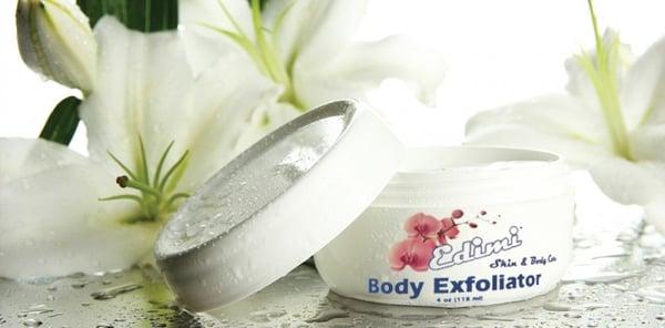 Exfoliates, Moisturizes, makes you skin feel good all over..