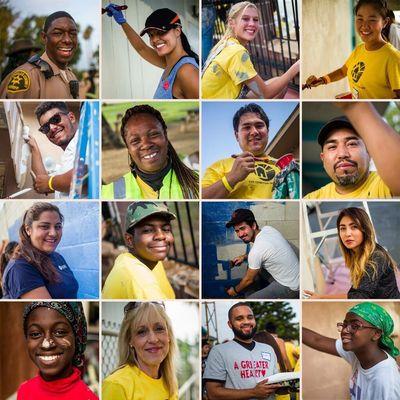 Pictures of various volunteers involved with the Compton Initiative.