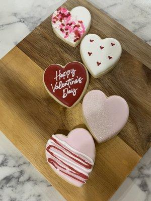 Mini valentines heart set