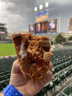 Pull pork grilled cheese