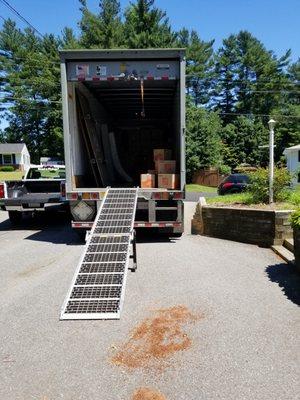 We can help you load your trailer or even a pick up truck.