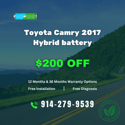 Toyota Camry 2017 Hybrid Battery | Free Installation