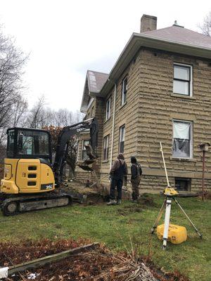 basement excavation and waterproofing