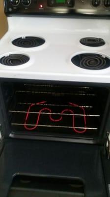 heating element replaced in electric range