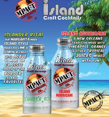 Enjoy a fresh Island Style Margarita or Hurricane. Made in Texas!!!